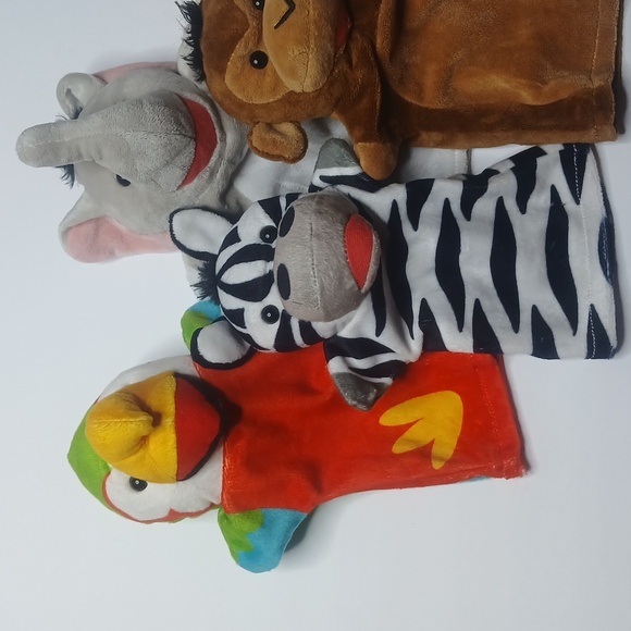 Melissa & Doug Safari Animal Hand Puppets Set of 7 - Picture 2 of 8